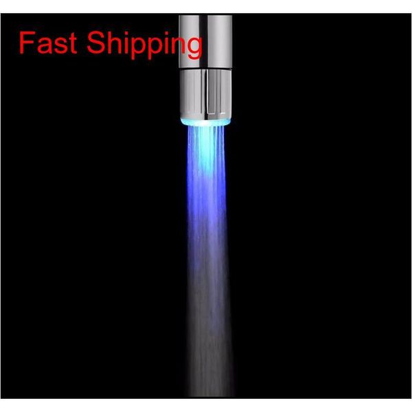 

led water faucet light colorful changing glow shower head kitchen qylpoo yh_pack