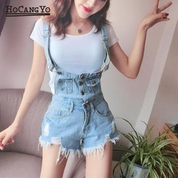 

rompers women denim playsuits cotton straps suspenders rompers loose casual overalls for women shorts rompers female jumpsuits t200704, Black;white
