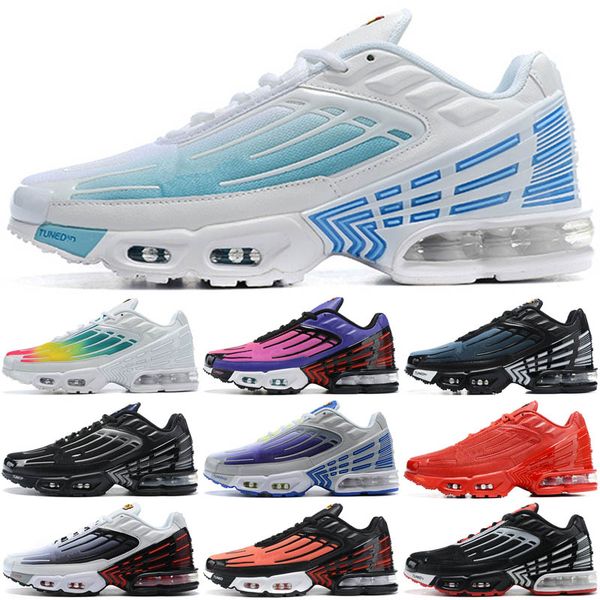 

new tuned plus iii tn 3 laser blue crimson red mens running shoes black white deep royal z women trainers desiger sneakers
