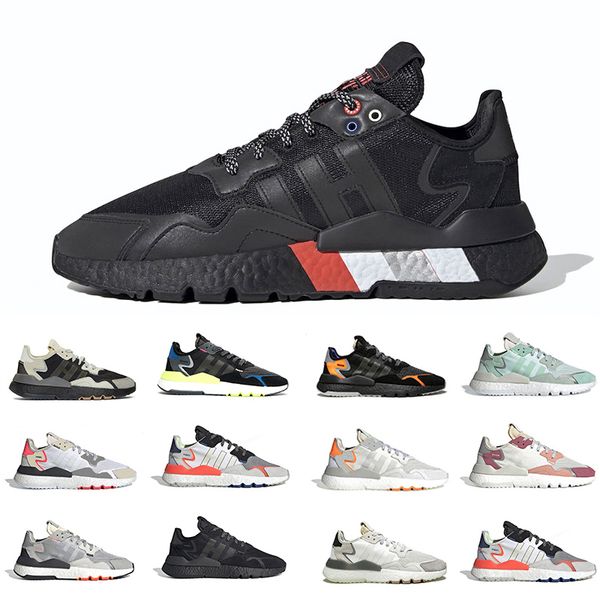 

2022 mens sneakers nite jogger shoes core black collegiate green signal red blue pride periwinkle res grey two solar orange grey men women t