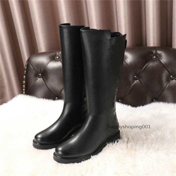 

classic women's boots fashion comfortable women's shoes high-end quality brand women shoes leather upper black boots
