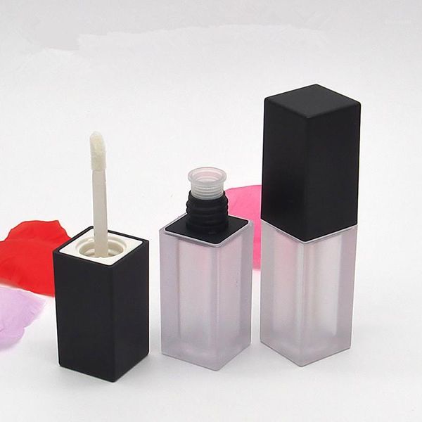 

great empty makeup products containers black frosting transparent plastic diy face lips lip gloss plumper stick tubes 200pcs/lot1