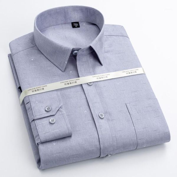 

men's fashion long sleeve striped printed shirts single patch pocket comfortable standard-fit casual plaid checkered shirt1, White;black