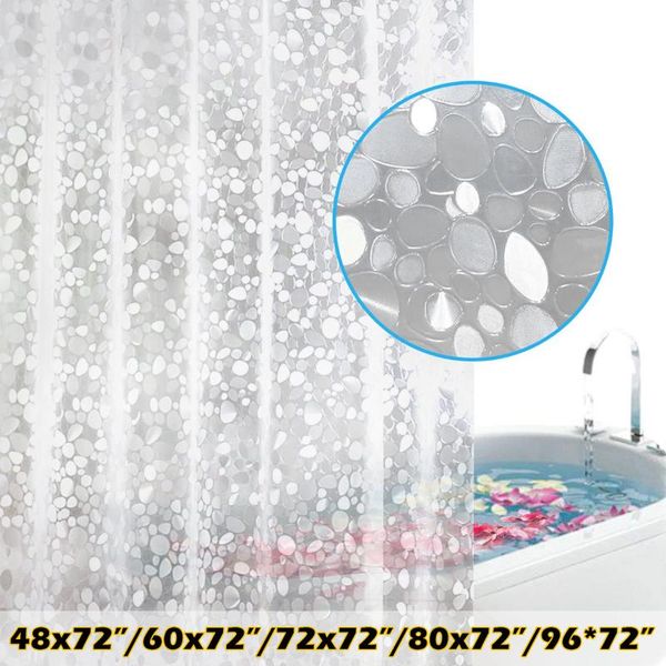 

shower curtains mosaic pebble cobblestone hanging bathroom door curtain waterproof