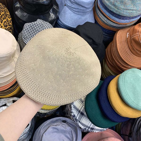 

and summer new spring korean decorative progressive hat for girls, Blue;gray