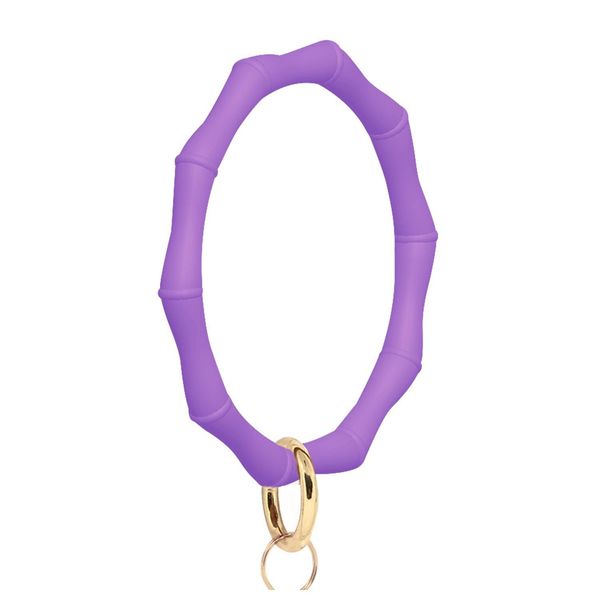 

s1176 women girls sile bracelet outdoor sports key ring bangle keyring ring circle key ring keychain wri sqcpex dh_seller2010, Slivery;golden