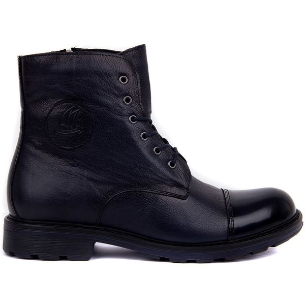 

genuine leather zipper inside men's hairy ankle men motorcycle boots classic job safty shoes 43ct, Black