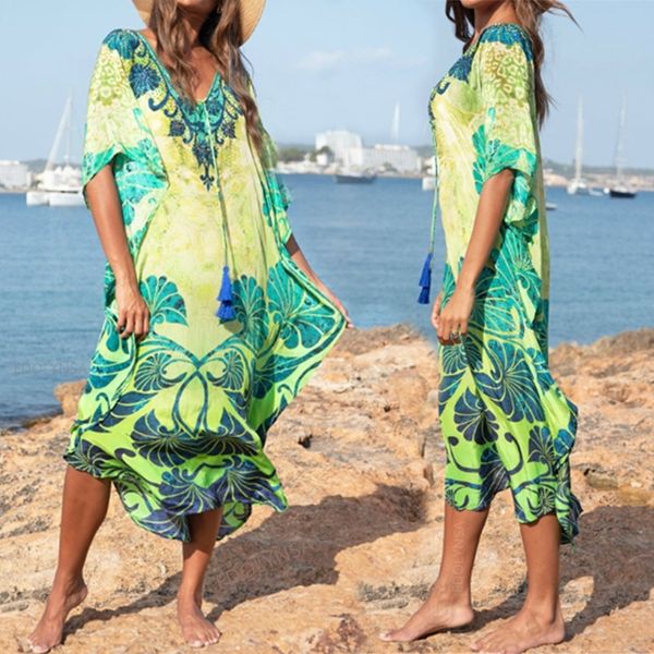 

cotton long dress coverups for women pareo de plage swimsuit cover up sarongs swimwear kaftan beach #q845 t200324, White;black