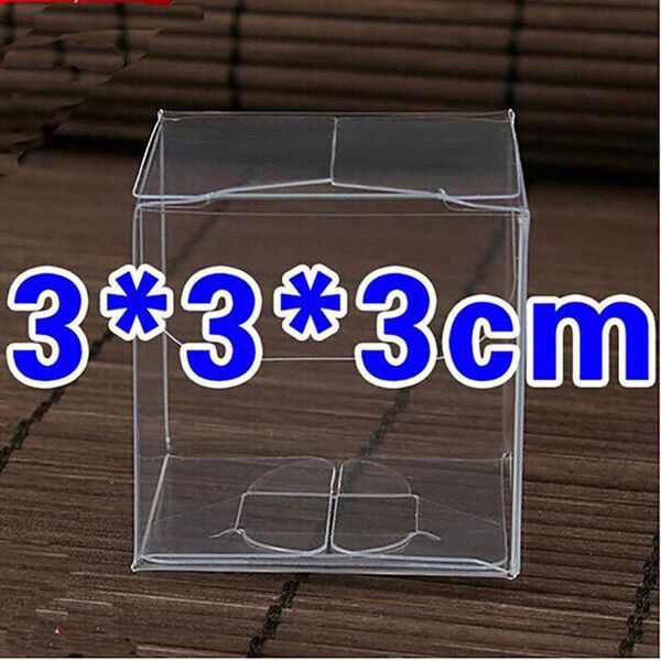

1lot10pcs 999cm clear gift box different sizes square shape pvc package box plastic packaging box for souvenir candy wedding wmtujp