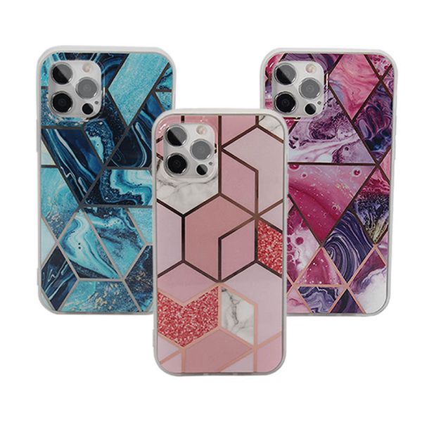 

electroplated marble phone case for iphone 12 11 pro max xs xr xs max 7 8 plus se 2020 case cover