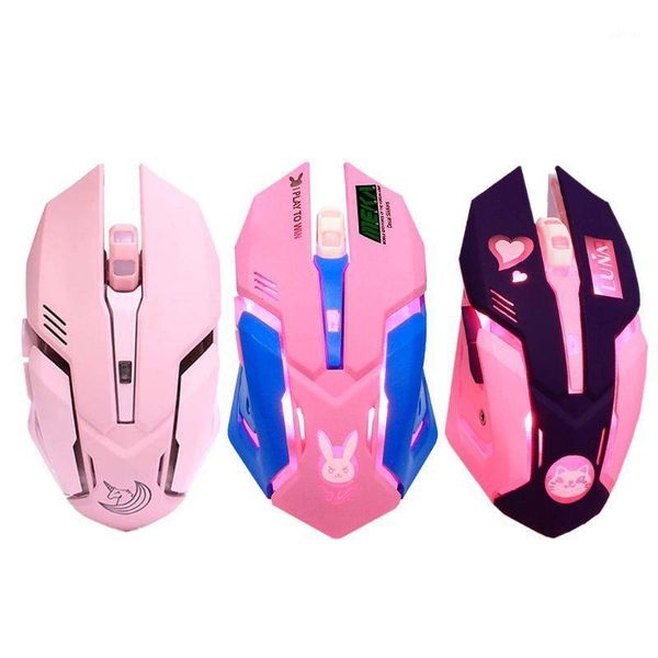

mice silent wired usb mouse 3000dpi colorful light mute for computer pc1