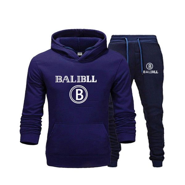 

fleece hooded pullover outfit men's sportswear pants jogging suit 2-piece sportswear wool hoodie printed jacket 2020, Gray