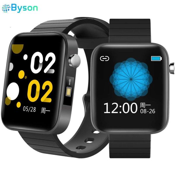 

t68 bracelet heart rate blood prsure health body temperature monitoring call information reminds smart wat