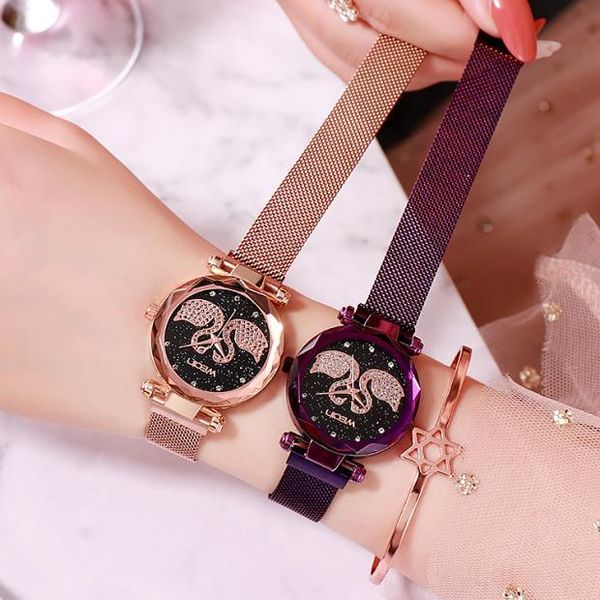 

french small waterproof small wristwatch 2019 new student ins style simple temperament net red watch, Slivery;brown