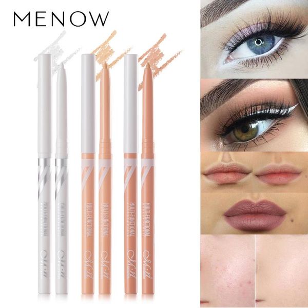 

eye shadow/liner combination multi-purpose makeup pen white eyeliner concealer lower eyelid rotatable automatic core out liner waterproof ts