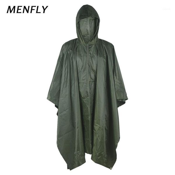 

menfly pvc pure green raincoat outdoor climbing one-piece cape rainproof charge jacket fishing hiking camping rain coats1, Blue;black