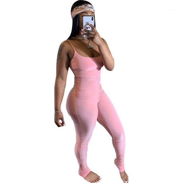 

solid workout fitness jumpsuit women summer 2020 casual overalls stacked leggings pants sport bodycon rompers womens jumpsuit1, Black;white