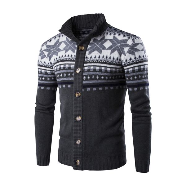 

christmas men sweater single breasted knit cardigan contrast color 2020fw christmas party wear mens home clothing sale, White;black
