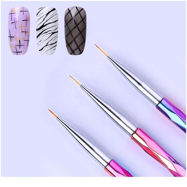 

liner nail brush gradient color drawing pen for uv gel polish flower painting brush auroras handle brush diy nail jllikq