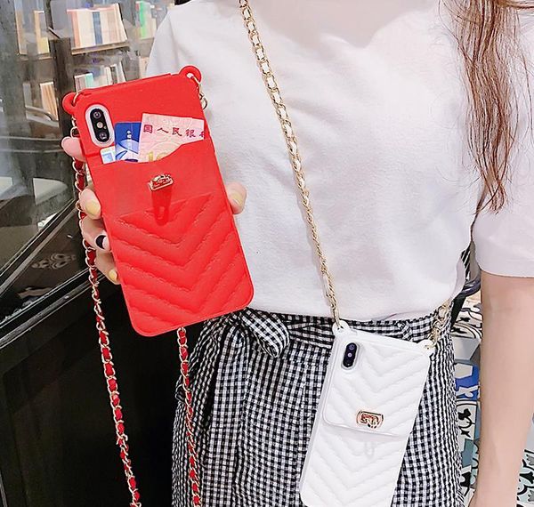 

fashion wallet case for iphone 11pro max case crossbody 7 8 6 plus xs max xr handbag purse long chain sile ca jllxlv allguy