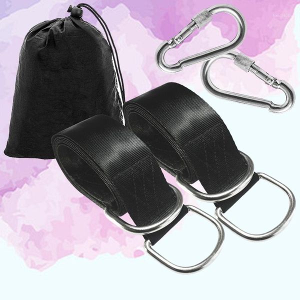 

resistance bands hammock hanging belt polyester accessories children's swings with safety straps(black)1