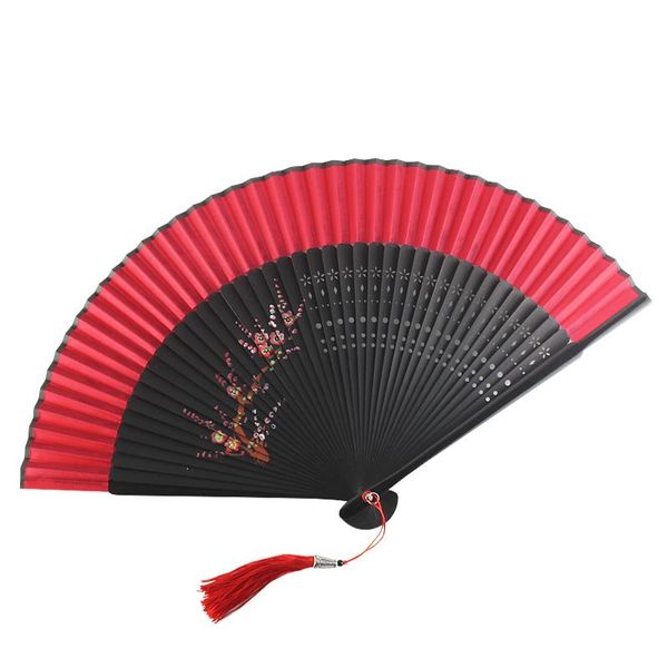 

party favor chinese vintage silk folding fan portable small lady dance fans classical abanicos para boda cosplay props