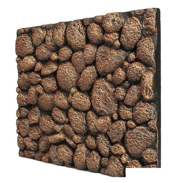 

1pc 60 x 45 x 3cm aquarium foam rock stone fish tank background wall 3d reptileterrarium vivarium xuy86