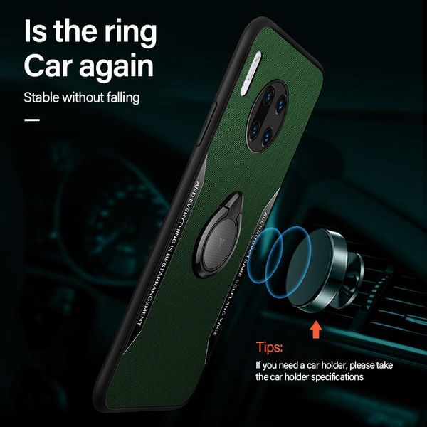 

роскошный кожаный магнитный держатель телефон чехол для huawei mate 30 20 p0 p0 p30 p20 lite pro металлическое кольцо кронштейн силиконовые