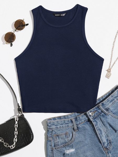 

solid crop tank o0ar#, White