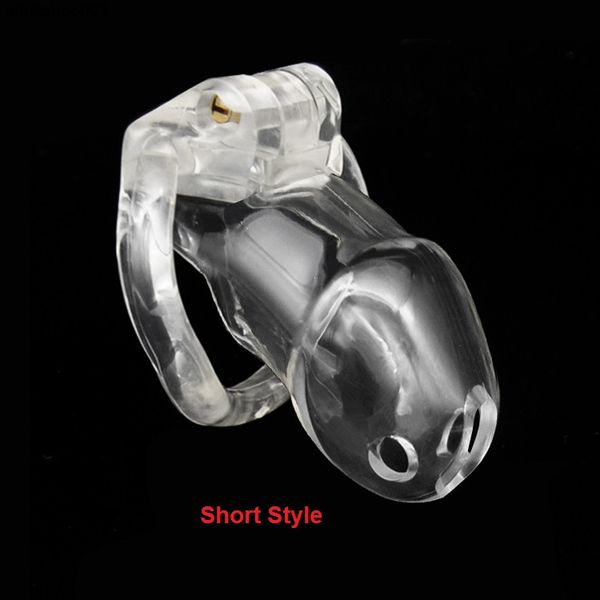 

2022 adultshop ht 100% factory v2 price bio-sourced resin short male chastity device cock cage with 4 arc penis ring bondage toy 6 color a23