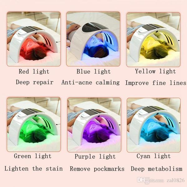 

fast shipping korean style 7 colors omega pdt led light facial therapy machine