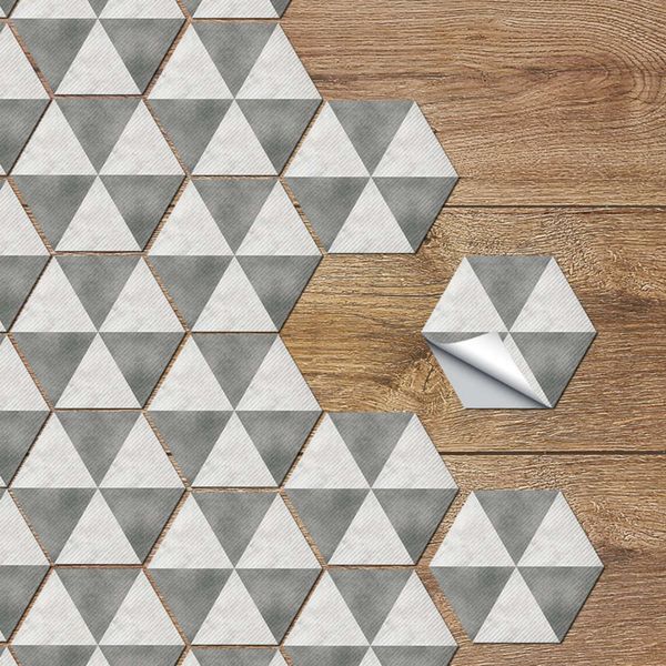 

creative waterproof ceramic tile wall stickers, children's room anti-skid decoration, hexagonal floor stickers