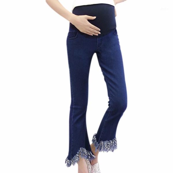 

new slim stretch high waist skinny jeans female scratch worn feet vintage dark blue pencil pants women jeans plus size1