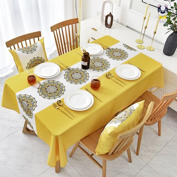 

waterproof, oil proof, non washable and anti scald nordic tablecloth other desks rectangular household cloth art tea