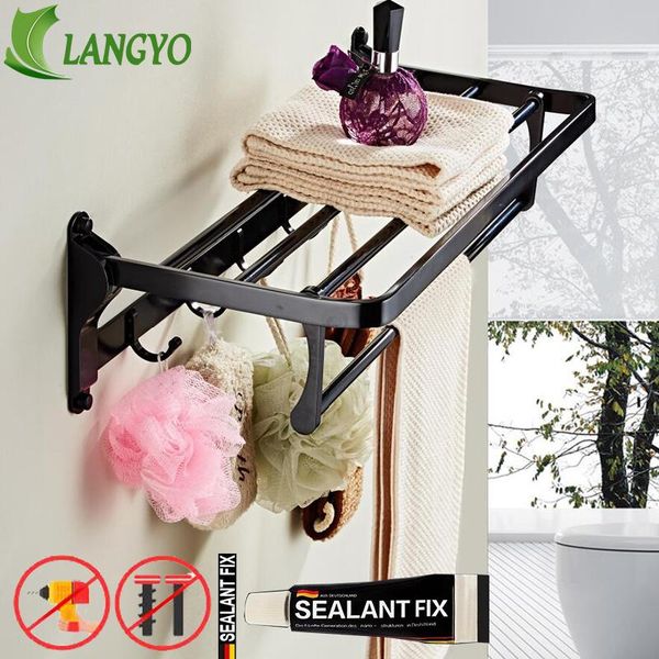 

selling l wall mounted bathroom towel holder foldable towel rack55cm black towel rack with 5 hooks wmtgry petsyard