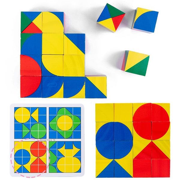 

children educational early education toys puzzle three dimensional space thinking building blocks both boy and girl