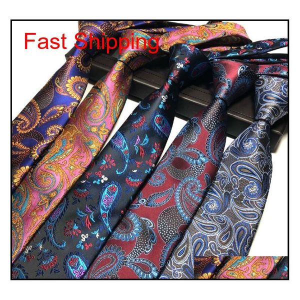 

new design mens neck tie elegant man floral paisley neckties 145*8*3.8cm classic business casual wedding tie ckh5a, Blue;purple