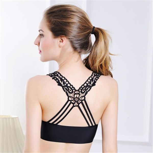 

cross beauty strap chest pad strap women sports underwear sizeone size, Red;black