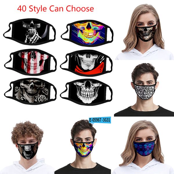 

3d 40 style skull mask masks personalized dustproof fashion printed ice silk fabric washable xd23444cnmp8c