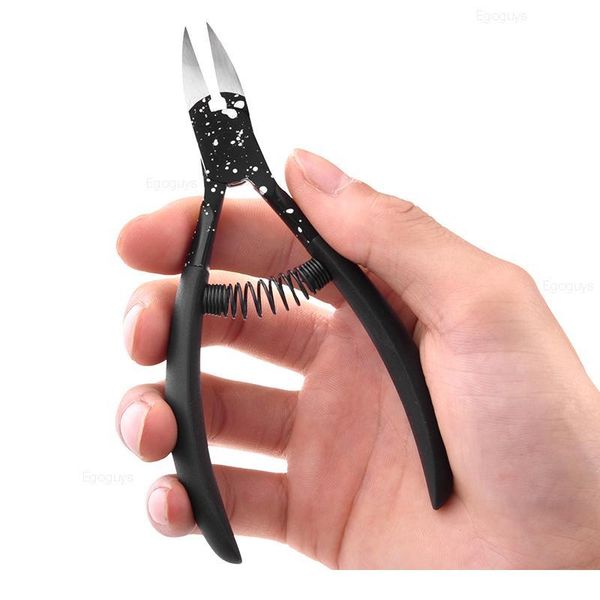 

black nail cuticle scissor nipper ingrown toenail cutter edge clipper dead skin remover trimming pliers paronychia pedic qyluhg