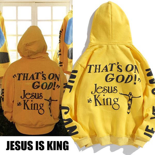 

kanye kanye's limited foam print hooded bibkendou same style plush men's and women's sweater, Blue;black