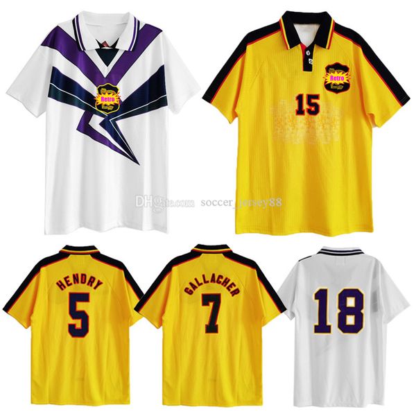 

1996 1998 1994 1995 scotland away retro soccer jerseys hendry john collins gallacher mckinlay boyd 95 96 97 98 classic football shirt kits, Black;yellow
