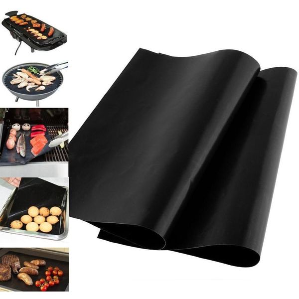 

bbq grill mat 5pcs/lot reusable no stick bbq grill mat 40*33cm sheet plate portable easy clean outdoor cooking tool bbq liner 4tcro