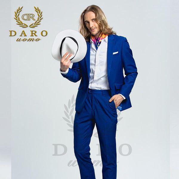 

daro 2021 men'ssuit new work slim fit one button suits jacket and pantsr classic wedding business dr8158, White;black