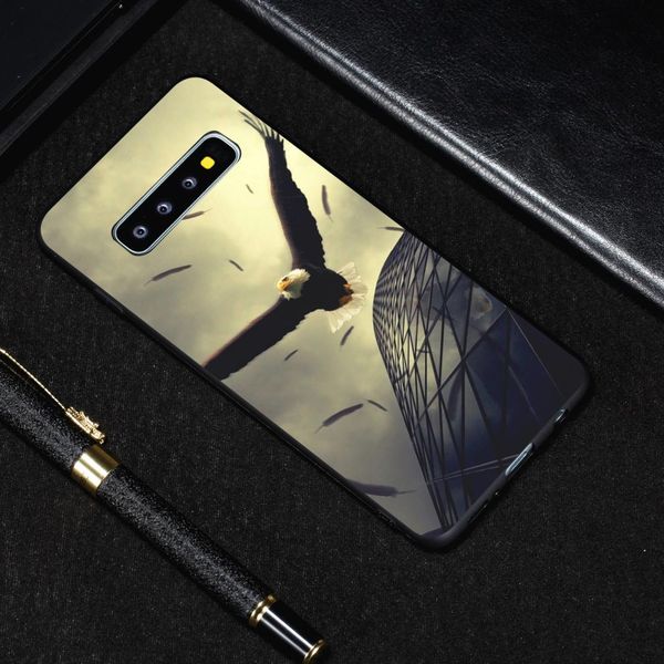 

eagle painted pattern soft tpu case for galaxy s10