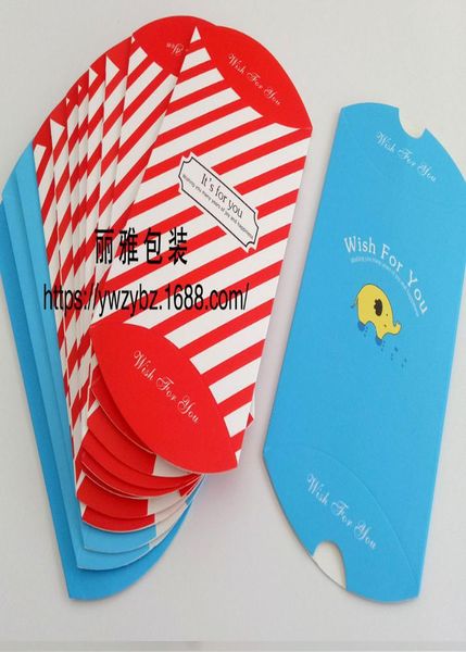 

favor candy box bag new craft paper pillow shape wedding favor gift boxes pie party eco friendly kraft promotion red elephant wmtfhp