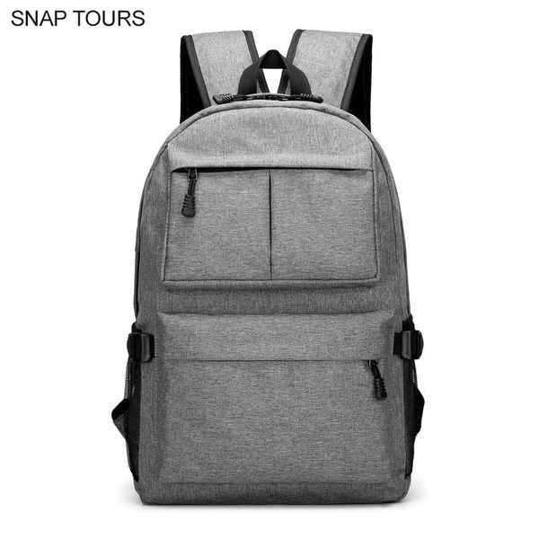 

backpack snap tours waterproof oxford notebook with charging korean style urban men school for teenager big back pack