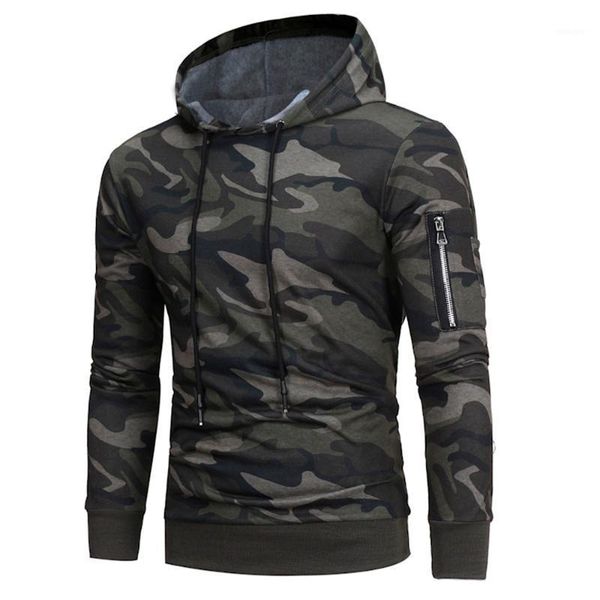 

2021 new men's hoodies autumn sportswear long sleeve camouflage hooded shirt mens brand clothing male casual sweatshirt1, Black