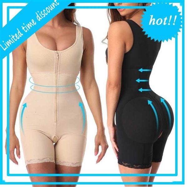 

fajas colombianas reductora women overbust high compression full bodyshapers tummy control postpartum recovery slimming body shaper s-6xl, Black;white