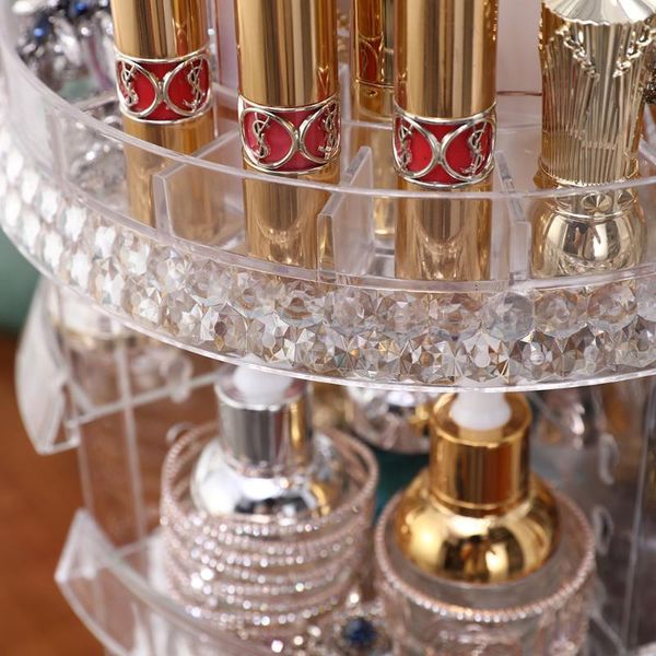 

акриловые организаторы макияжа и хранение rose gold 190823215